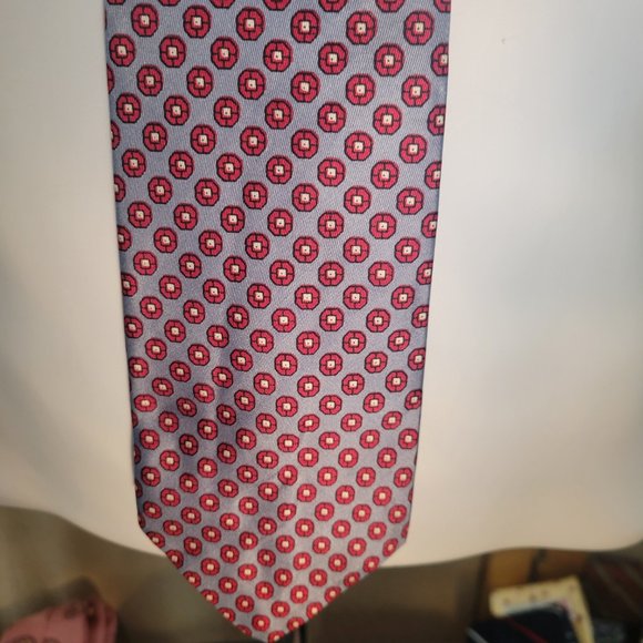 CHRISTIAN DIOR TIE SILK NECKTIE BLUE - Picture 4 of 7